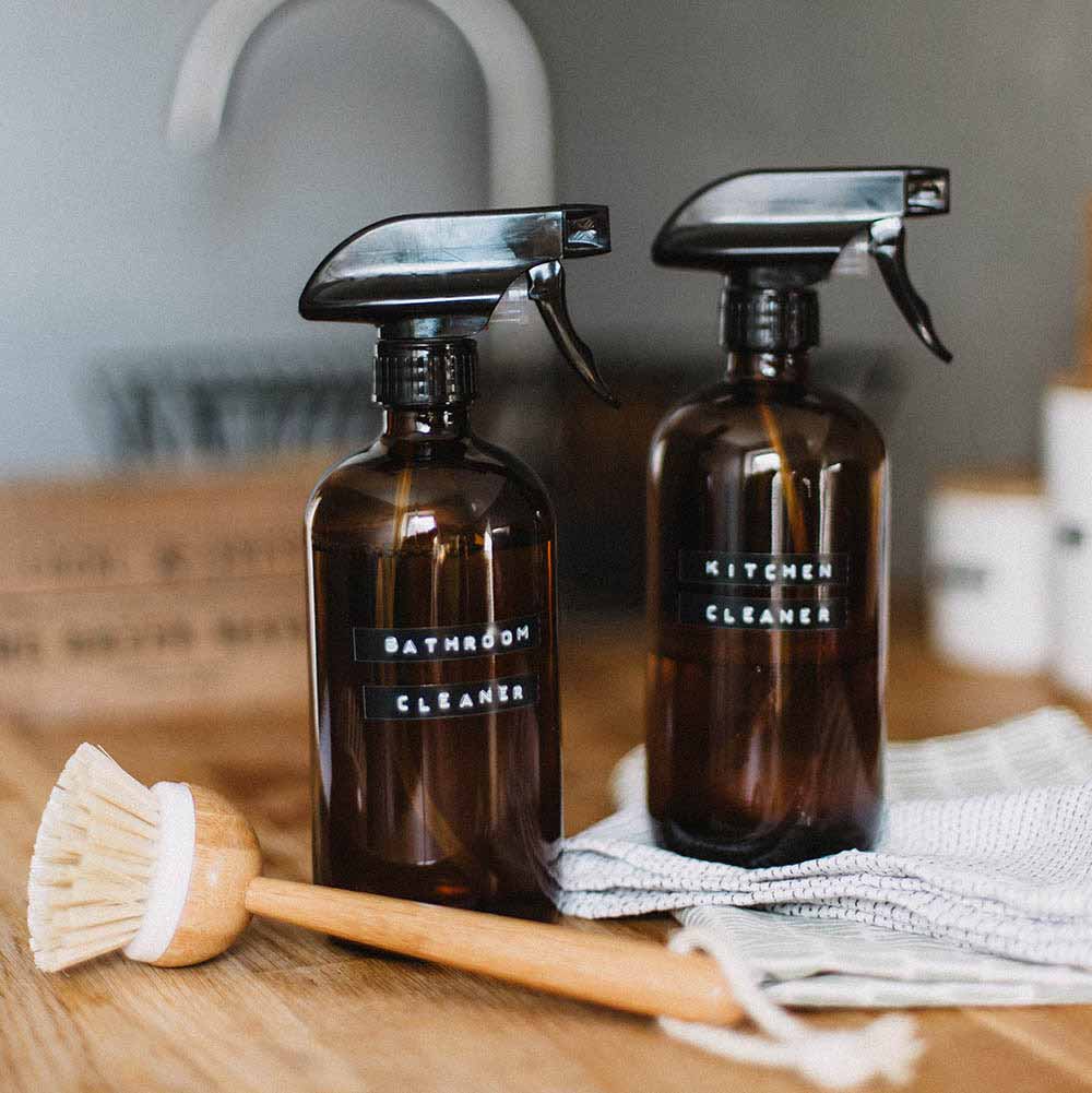 How to clean kitchen and bathroom vanity countertops?