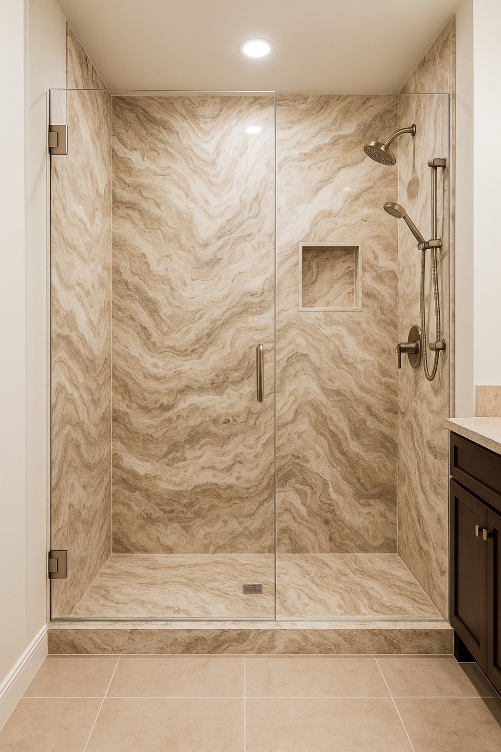 Brown shower panels: why is it a good decision?