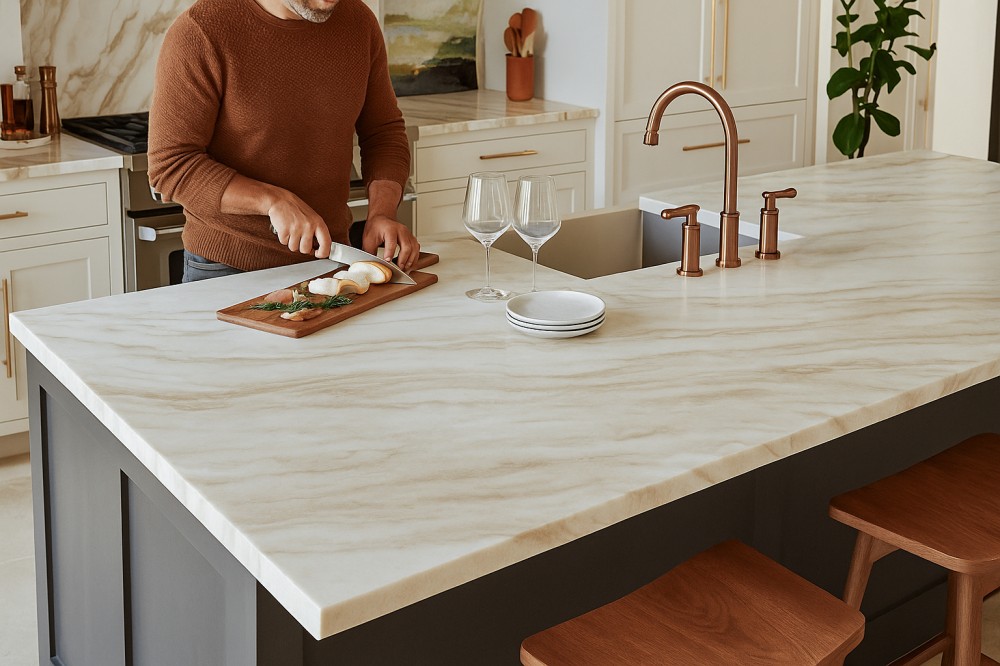 Why is it important that apply the right material for your countertops?